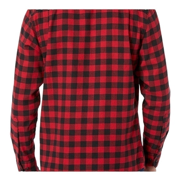 AMAZON Essentials Mens Regular Fit Buffalo Plaid Flannel Shirt Size S - Picture 2 of 7
